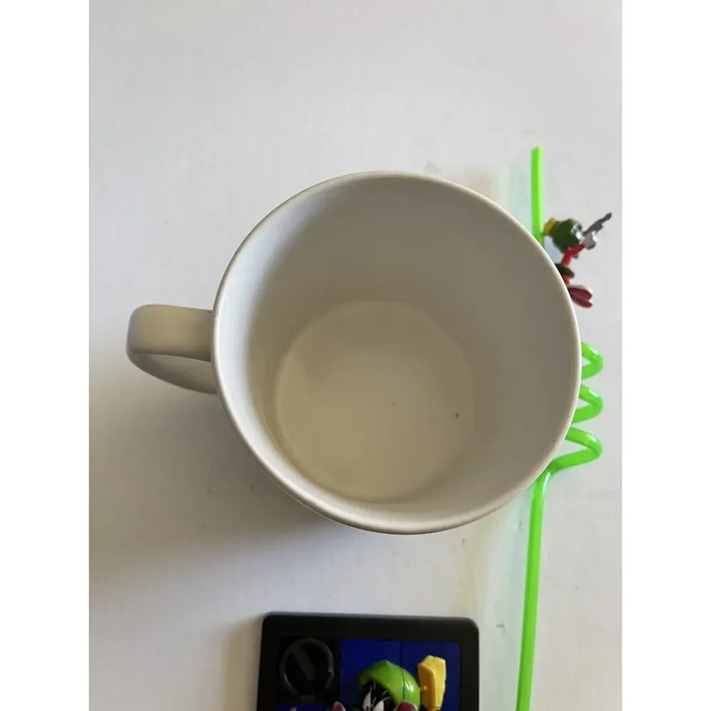 Lot Of 3 Marvin the Martian Large Mug 1995 Sakura + 1997 3D Slide Puzzle + Straw